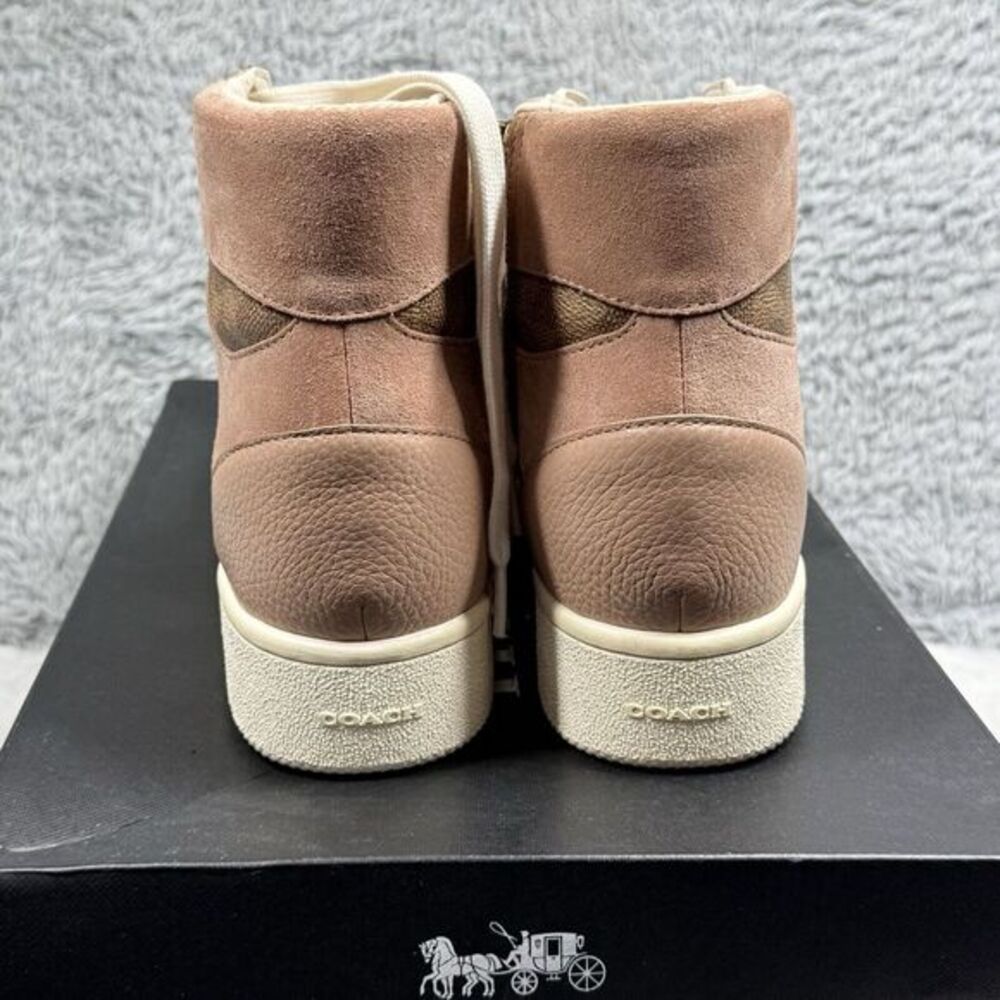 COACH Women's C220 High Top Sneakers‎ with coach patch - Size 7 - Picture 5 of 13